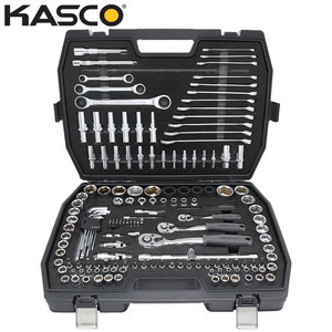 סט 163 בוקסות משולב הינע “1/4 + “3/8 + “1/2 מ“מ KASCO K44312163KS CR-V קשקו