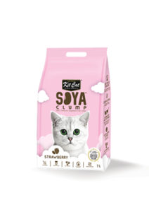 קיט קט חול מסויה מתגבש בריח תות 7 ליטר Kit Cat