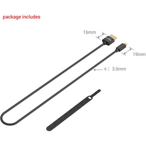 כבל Micro-HDMI ל-SmallRig HDMI