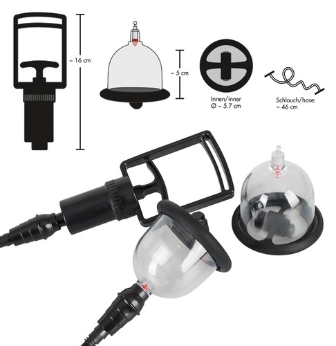 משאבה ידנית לפטמות  Vibrating Nipple Cups