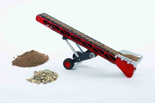 דרגנוע נייד על גלגלים בהפעלה ידנית להעברת מטענים