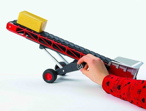 דרגנוע נייד על גלגלים בהפעלה ידנית להעברת מטענים