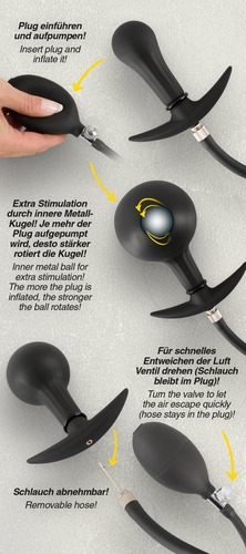 פלאג אנאלי מתנפח You2Toys - Inflatable Plug