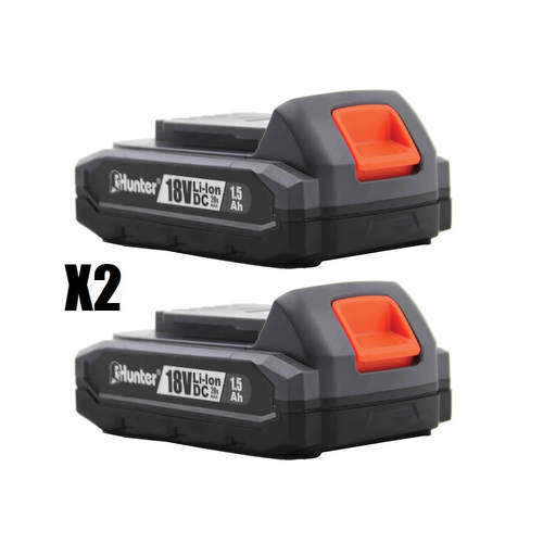 סט מברגה רוטטת קודחת 18V ומברגת אימפקט ליתיום 18V כולל 2 סוללות Hunter האנטר