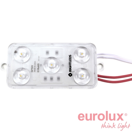 מודול בודד 7500K 5W 175° 12V (לרכישה באריזות של 20 יח' בלבד) יורולוקס 
