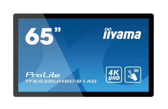 מסך IIYAMA 65" TF6538UHSC-B1AG ProLite 50pt Open Frame PCAP Touch 4K 8ms Monitor