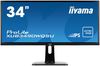 מסך מחשב IIYAMA Monitor 34" XUB3490WQSU-B1 AH-IPS Panel 5ms HDMI MHL DP1.2 Speakers