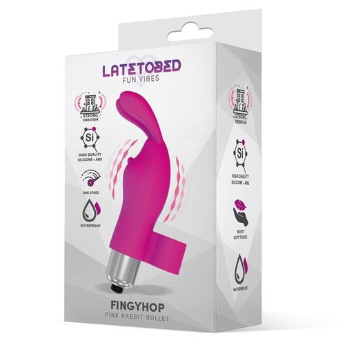 ויברטור אצבעון לזוגות העשוי סיליקון LateToBed - Fingyhop