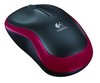 עכבר אלחוטי שחור אדום Logitech M185  