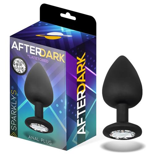 פלאג אנאלי סיליקון גודל  Sparkly Butt Plug Silicone Size S 