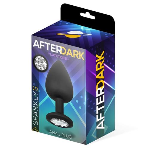 פלאג אנאלי סיליקון גודל  Sparkly Butt Plug Silicone Size S 