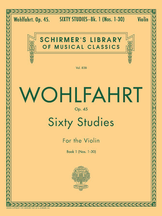 WOHLFAHRT – 60 STUDIES, OP. 45 – BOOK 1