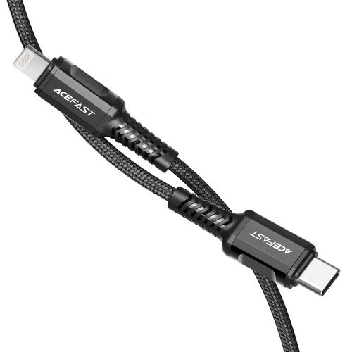 כבל טעינה ודאטה שחור AceFast C1-01 Type-C To Lightning