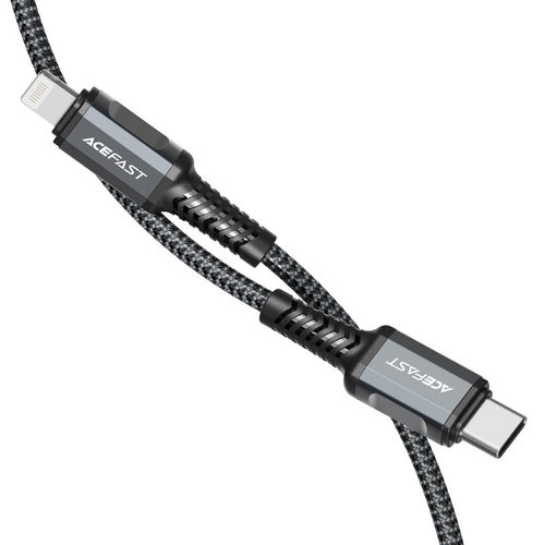 כבל טעינה ודאטה אפור AceFast C1-01 Type-C To Lightning