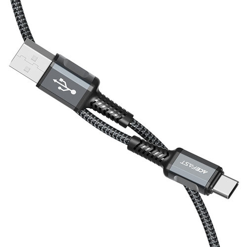 כבל טעינה ודאטה אפור AceFast C1-04 USB-A To Type-C