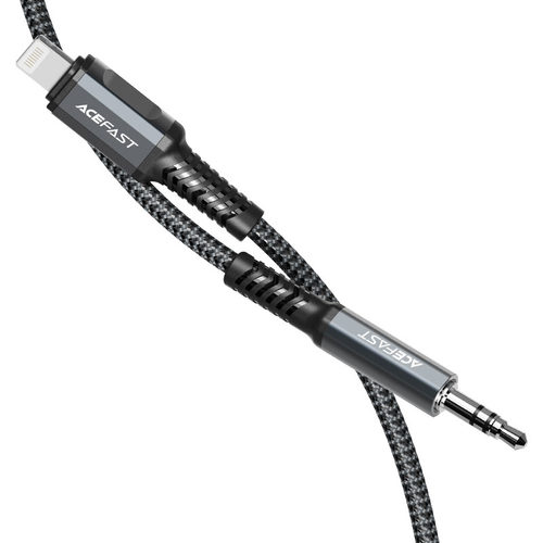 מתאם אודיו זכר אפור לאייפון AceFast C1-06 Lightning To 3.5mm