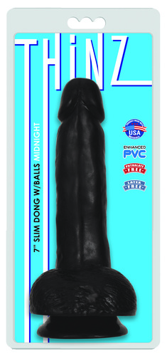 דילדו שחור איכותי PVC גודל 17.5  ס