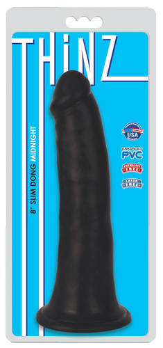 דילדו שחור PVC בעבודת יד בגודל 20.3  ס