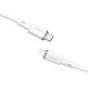 כבל טעינה ודאטה לבן AceFast C2-01 Type-C To Lightning