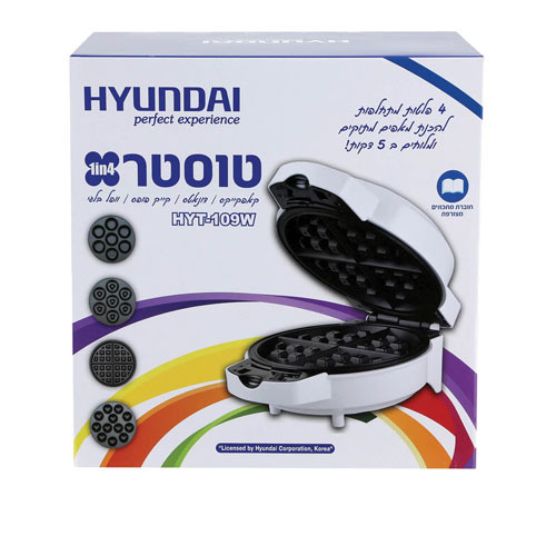 מכשיר משולב וופל בלגי, קייקפופס, דונאטס, קאפקייקס Hyundai HYT109W יונדאי