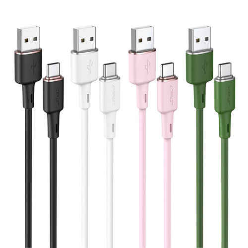כבל טעינה ודאטה שחור AceFast C2-04 USB-A To Type-C