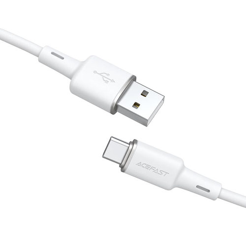 כבל טעינה ודאטה לבן AceFast C2-04 USB-A To Type-C