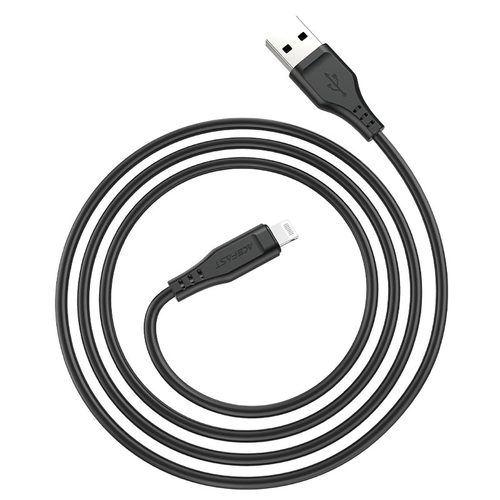 כבל טעינה ודאטה שחור AceFast C3-02 USB-A To Lightning