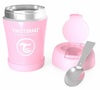 קופסת אחסון מזון טרמית 350 מ"ל (מבודד חום / קור) + כפית מתקפלת - ורוד