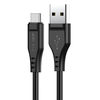 כבל טעינה ודאטה שחור AceFast C3-04 USB-A To Type-C TPE