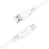 כבל טעינה ודאטה לבן AceFast C3-09 USB-A To Micro-USB TPE