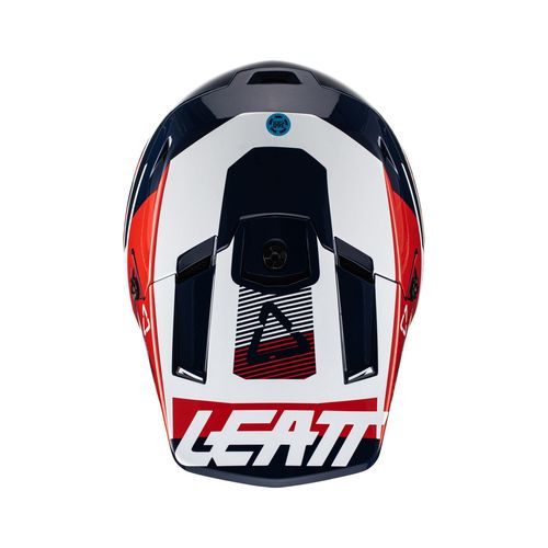 קסדת ליט כחול / אדום - LEATT MOTO 3.5 ROYAL V22