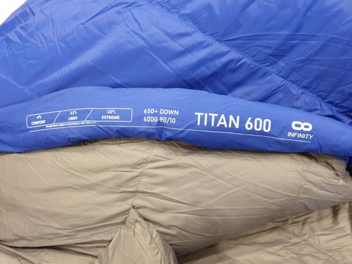 שק שינה פוך INFINITY TITAN 600 -11c