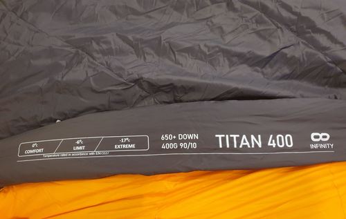 שק שינה פוך INFINITY TITAN 400 -6c