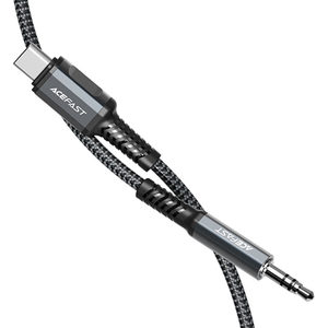 מתאם אודיו זכר אפור AceFast C1-08 Type-C To 3.5mm