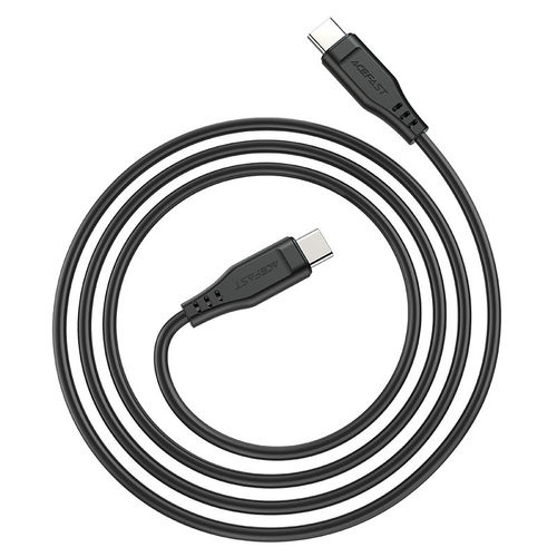 כבל טעינה ודאטה שחור AceFast C3-03 Type-C To Type-C TPE
