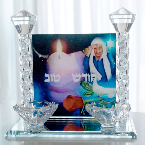 פמוטים קריסטל שבת 
