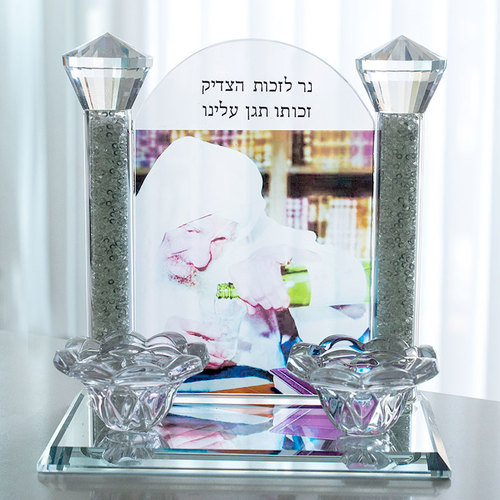 פמוטים קריסטל שבת 
