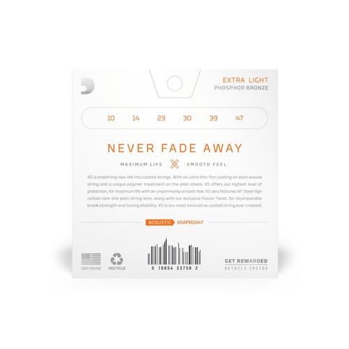 זוית נוספת D'Addario XSAPB1047 Acoustic Set