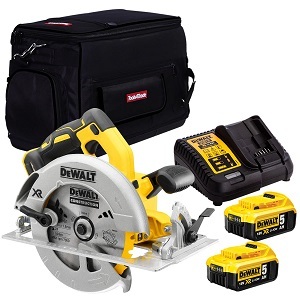 מסור עגול נטען DEWALT DCS570P2 18V XR - מסור 184 מ