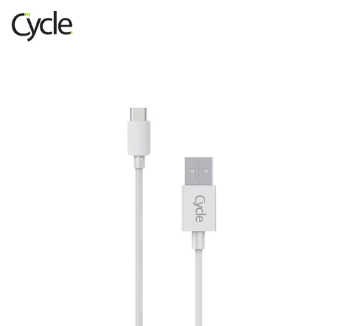 כבל טעינה והעברת נתונים חיבור טייפ סי Cycle CY-T1 Type-C באורך 1 מטר