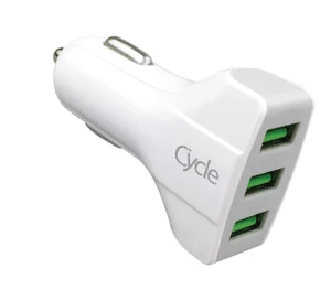 Cycle USB מטען רכב 3 יציאות USB