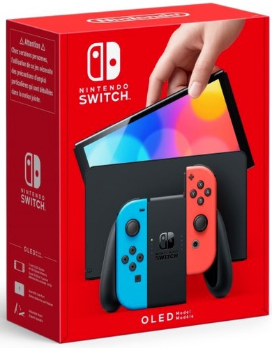 Nintendo Switch OLED 64GB Blue/Red יבואן רשמי