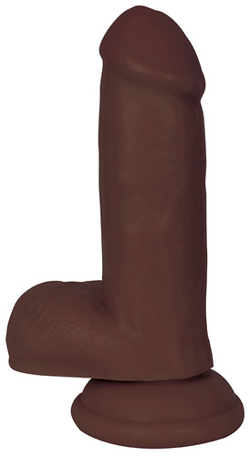 דילדו חום כהה איכותי LifeLike באורך 19 ס