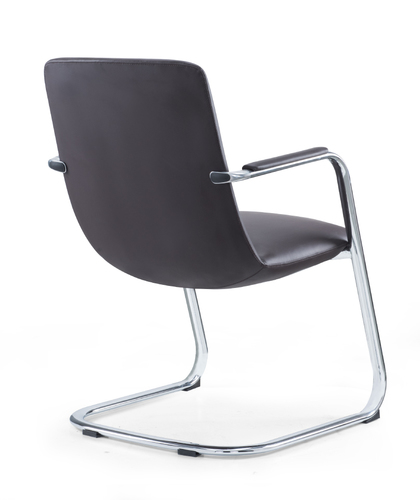 כסא אורח מפואר דגם  CHAIREXPRESS DESIGN ריפוד ד.עור שחור מסדרת המותג ang75