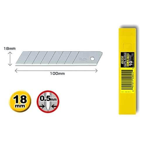 להבים לסכין רחב דגם: LB-10 מתוצרת OLFA