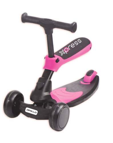 apollo scooter pink 2 in 1 