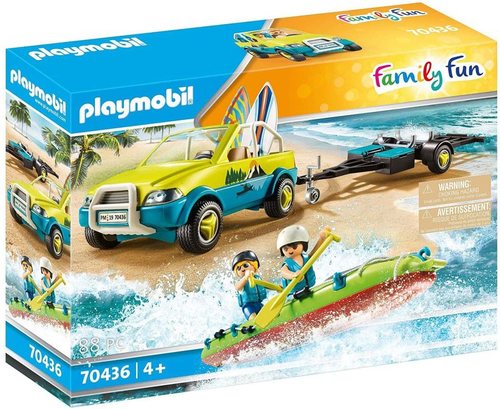 פליימוביל רכב חוף עם קאנו 70436 - Playmobil