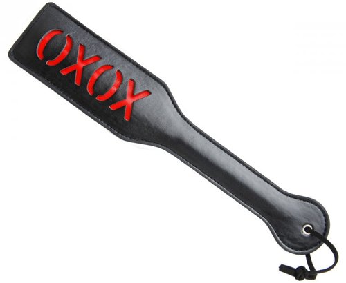 ספנקר דמוי עור  XR BRANDS - Imprint Spanking Paddle- XOXO