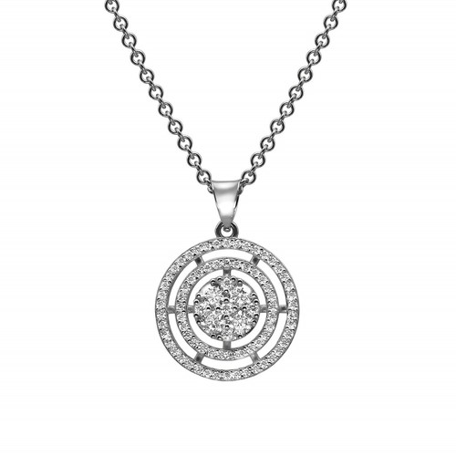 שרשרת ותליון מעוצב מזהב 14K