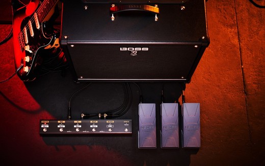 boss katana 50 mk2 ex with ga-fx-ex and pedals